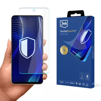 3MK PROTECTION Vivo Y19s - Película de proteção de ecrã de vidro híbrido 3mk FlexibleGlass Pro