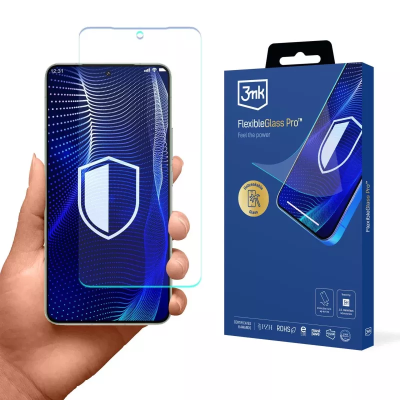 3MK PROTECTION IQOO 13 5G - Película de proteção de ecrã de vidro híbrido 3mk FlexibleGlass Pro