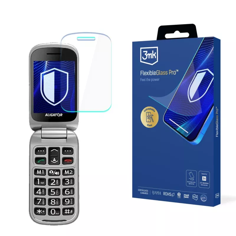 3MK PROTECTION Aligator V650 Senior FlexibleGlass Pro película de proteção de ecrã