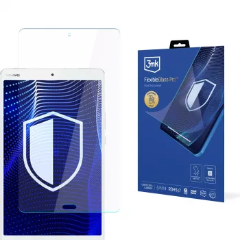 3MK PROTECTION FlexibleGlass Pro protetor de ecrã de vidro híbrido para Huawei MediaPad M3 8.4