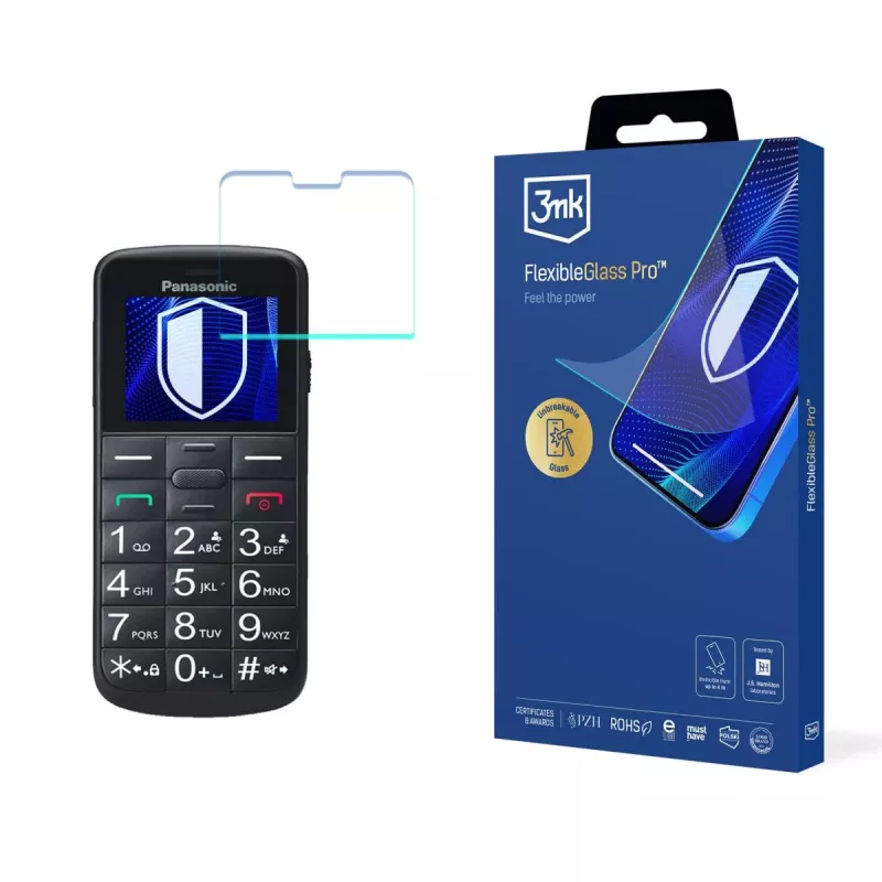 Panasonic KX-TU110 Protetor de ecrã de vidro híbrido 3mk FlexibleGlass Pro