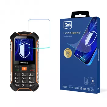 MyPhone Hammer Boost - Protetor de ecrã de vidro híbrido 3mk FlexibleGlass Pro