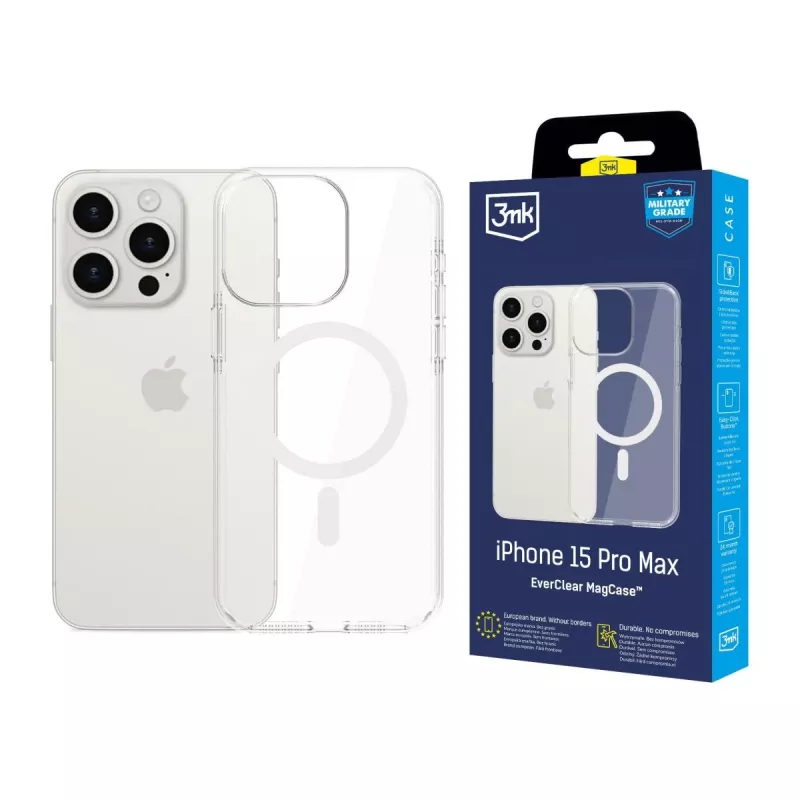 Apple iPhone 15 Pro Max - Capa MagCase EverClear 3mk