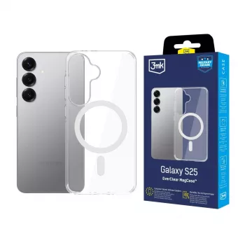 3MK EverClear MagCase para Samsung Galaxy S25 - Transparente