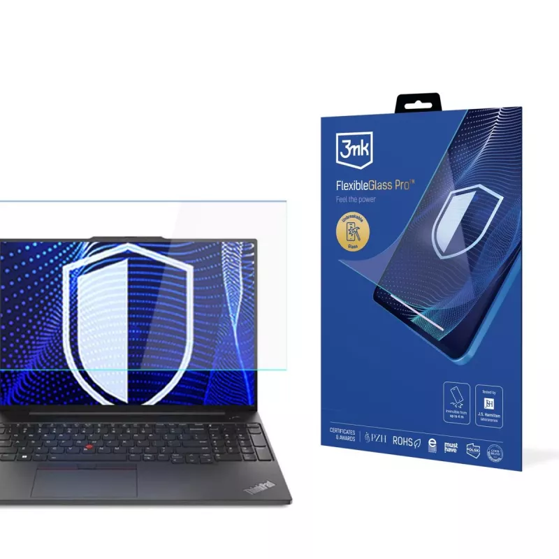 3MK PROTECTION Lenovo ThinkPad E16 (Gen 1 / 2) - até 17 polegadas 3mk FlexibleGlass Pro