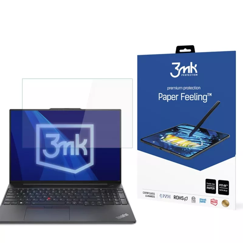 3MK PROTECTION Lenovo ThinkPad E16 (Gen 1 / 2) - até 17 proteção de ecrã 3mk Paper Feeling