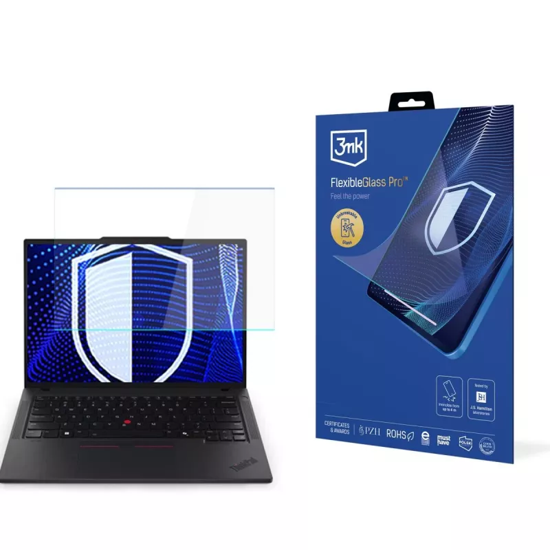 3MK PROTECTION película de proteção de ecrã FlexibleGlass Pro para Lenovo ThinkPad P14s Gen 6 (até 15 polegadas)
