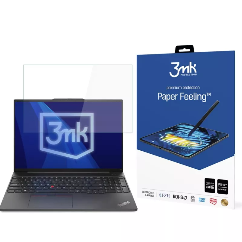3MK PROTECTION Lenovo ThinkPad E16 Gen 3 película de proteção de ecrã Paper Feeling