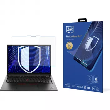 Película de proteção de ecrã híbrida 3MK PROTECTION FlexibleGlass Pro para Lenovo ThinkPad L13 2in1 Gen 6 (13,3 polegadas)