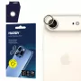 3MK Apple iPhone Air - HARDY Lens Protection Pro titânio dourado