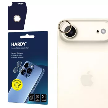 3MK Apple iPhone Air - HARDY Lens Protection Pro titânio dourado