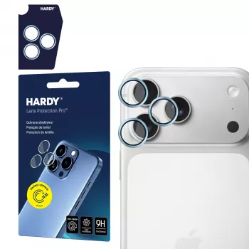 3MK Apple iPhone 17 Pro / 17 Pro Max HARDY Lens Protection Pro azul-oceano