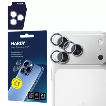3MK HARDY Lens Protection para Apple iPhone 17 Pro / 17 Pro Max - cinzento titânio