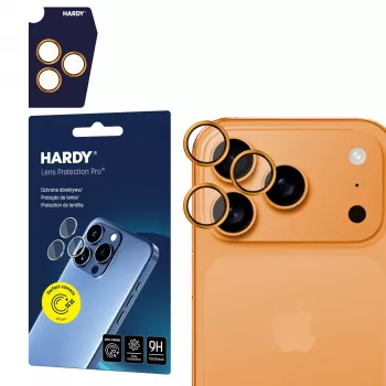 3MK HARDY Lens Protection Pro laranja para Apple iPhone 17 Pro / 17 Pro Max
