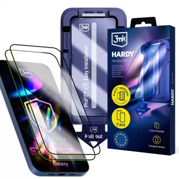 3MK PROTECTION Samsung Galaxy S24+/S25+ - Película de proteção de ecrã em vidro temperado 3mk Hardy Hardura 9H