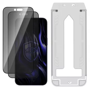 3MK PROTECTION Apple iPhone Air - protetor de ecrã de privacidade em vidro temperado 3mk Hardy Privzone 9H