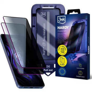 3MK PROTECTION Samsung Galaxy S24 Ultra protetor de ecrã de privacidade em vidro temperado Hardy Privzone 9H
