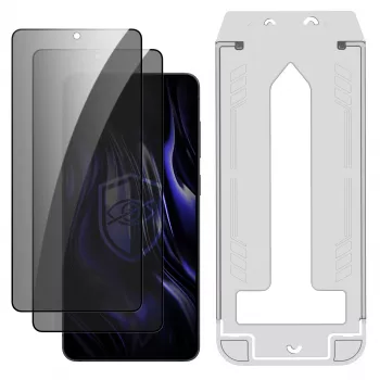 3MK PROTECTION Samsung Galaxy S25 Edge - protetor de ecrã de privacidade em vidro temperado 3mk Hardy Privzone 9H