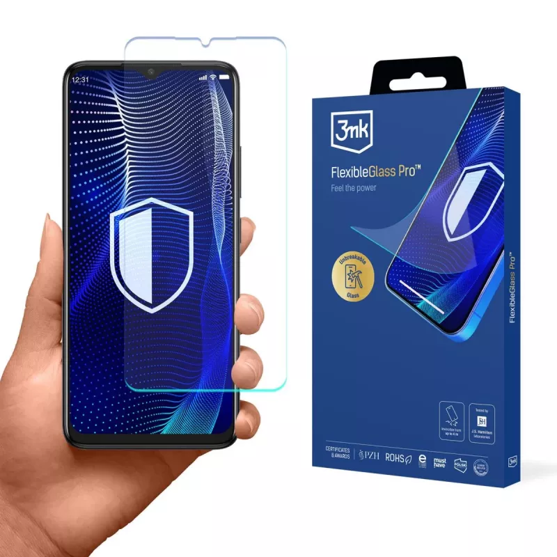 TCL 503 - protetor de ecrã em vidro híbrido 3mk FlexibleGlass Pro