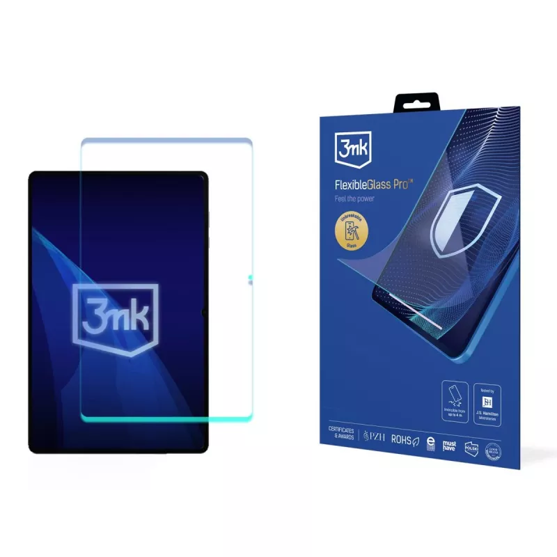3MK PROTECTION Película protetora de ecrã FlexibleGlass Pro para Samsung Galaxy Tab S11 Ultra - vidro híbrido 0,3 mm, dureza 7H, bordas arredondadas 2,5D, revestimento oleofóbico, sem bolhas, 1 pack