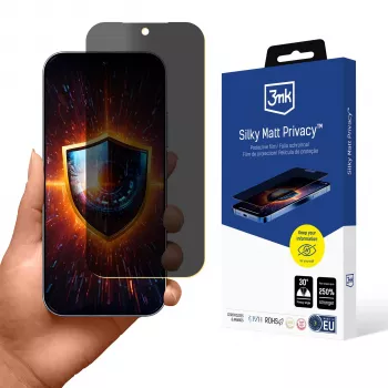 3MK Película de proteção de ecrã Silky Matt Privacy para Xiaomi 17