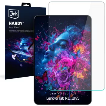3MK PROTECTION Lenovo Tab M11 10.95 - até 11 polegadas, película de proteção de ecrã Hardy Paper Effect