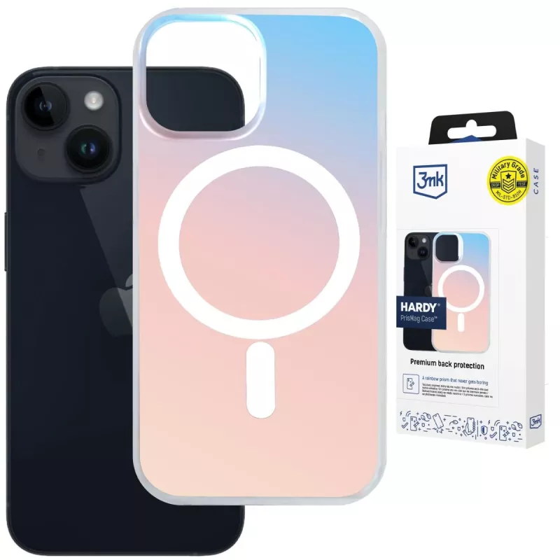 3MK PROTECTION Apple iPhone 13/14 - Capa 3mk Hardy PrisMag preta