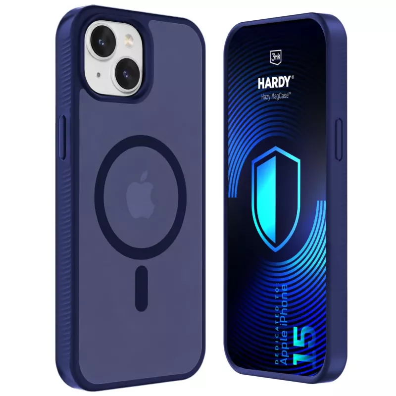 3MK PROTECTION Apple iPhone 15 - Capa 3mk Hardy Hazy MagCase azul
