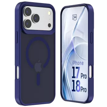 3MK PROTECTION Apple iPhone 17 Pro - Capa 3mk Hardy Hazy MagCase azul