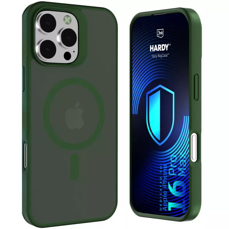 3MK PROTECTION Apple iPhone 16 Pro Max Capa Hardy Hazy MagCase verde