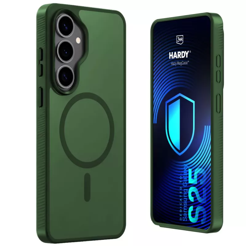 3MK PROTECTION Samsung Galaxy S25 - Capa 3mk Hardy Hazy MagCase verde