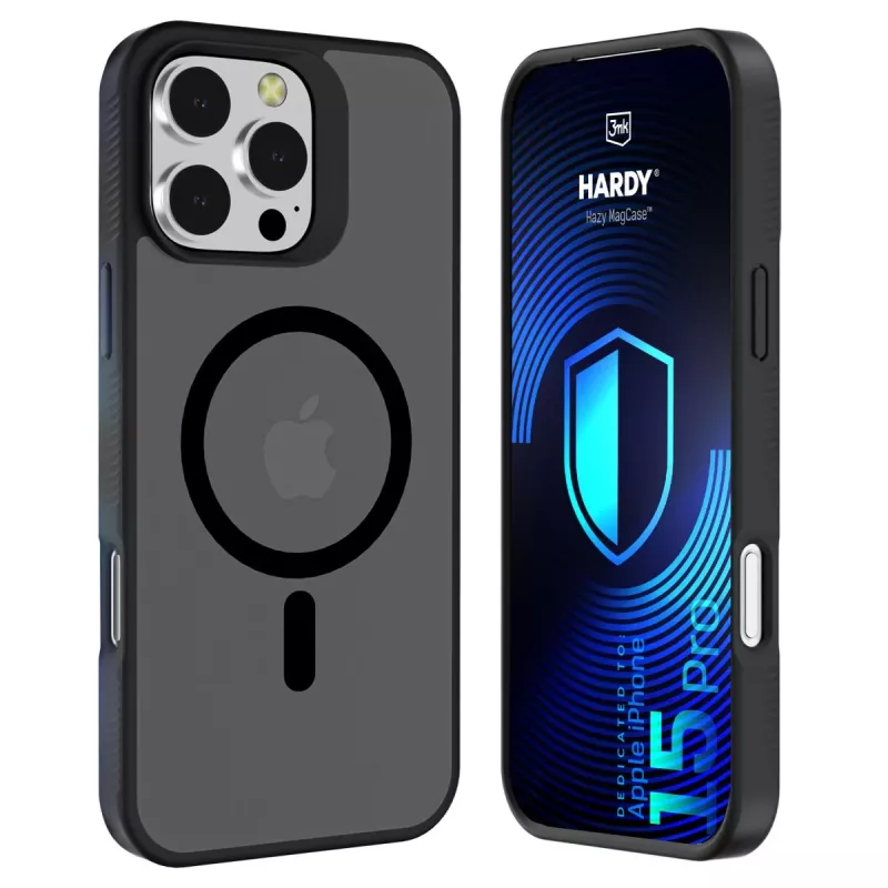3MK PROTECTION Apple iPhone 15 Pro - 3mk Hardy Hazy MagCase preto