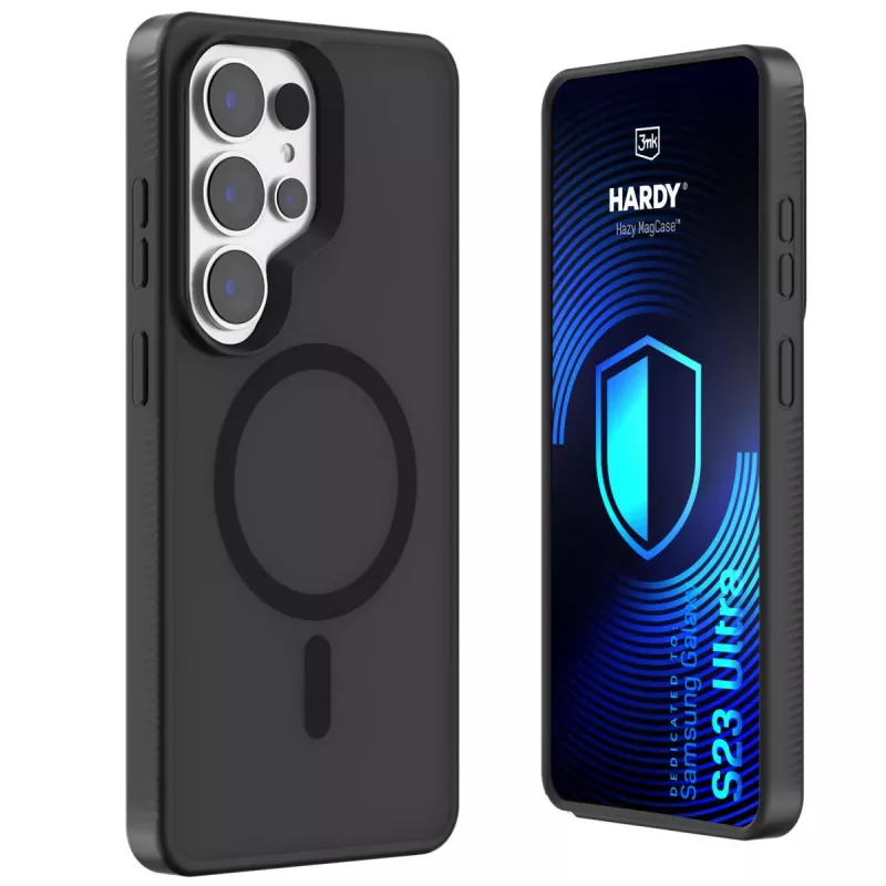 3MK PROTECTION Samsung Galaxy S23 Ultra - 3mk Hardy Hazy MagCase preto