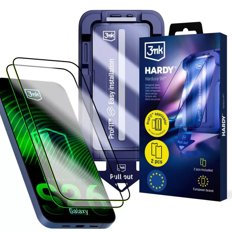 3MK PROTECTION Samsung Galaxy S26 - 3mk Hardy Hardura 9H Protetor de ecrã de vidro temperado