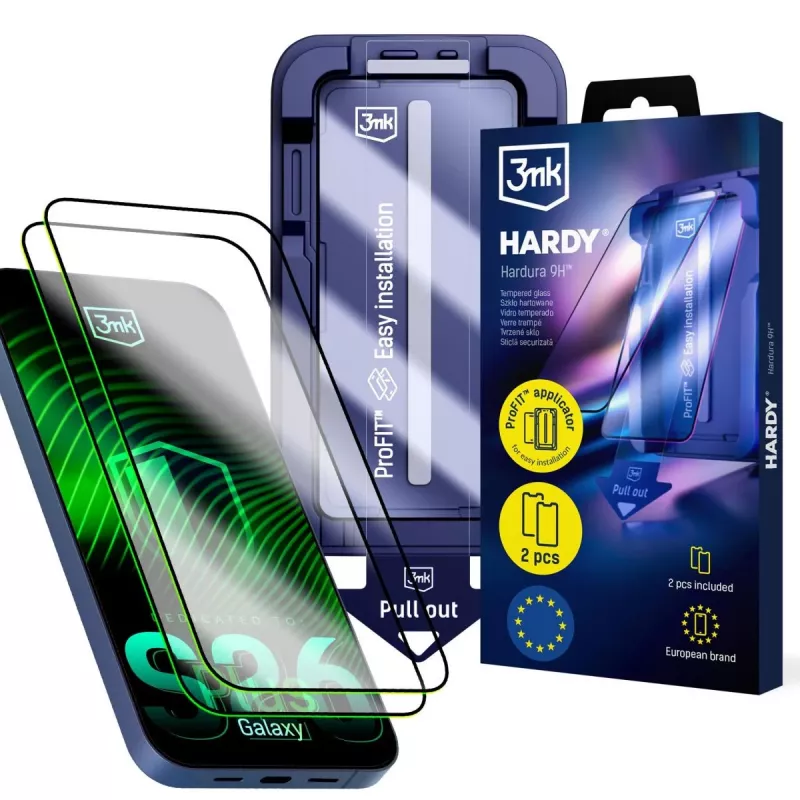3MK PROTECTION Samsung Galaxy S26+ - 3mk Hardy Hardura 9H Película de vidro temperado para ecrã