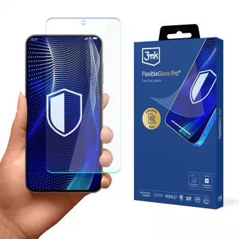 Película protetora de ecrã de vidro híbrido 3MK FlexibleGlass Pro para Samsung Galaxy S26