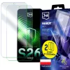 Película protetora de ecrã 3MK PROTECTION Samsung Galaxy S26 - 3mk Hardy ARC+ (pack de 2)