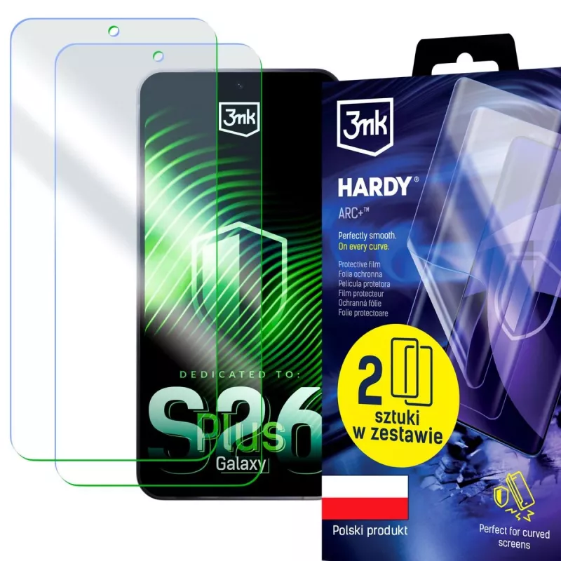 Película protetora de ecrã 3MK PROTECTION Samsung Galaxy S26+ - 3mk Hardy ARC+ (pack de 2)