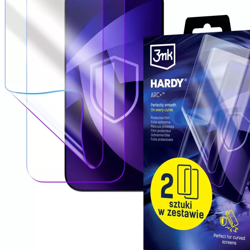 Película de proteção de ecrã 3MK PROTECTION Realme 16 Pro+ 5G Hardy ARC+ (pack de 2)