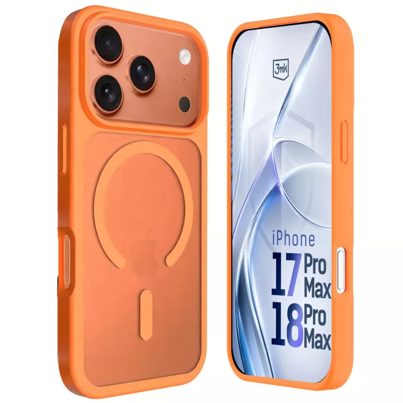3MK PROTECTION Apple iPhone 17 Pro Max Hardy Hazy MagCase laranja