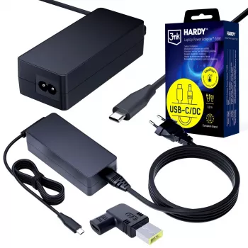 Fonte de alimentação para portátil 3MK PROTECTION 3mk HARDY® 65W para Lenovo 20V USB-C/DC 11 x 4,5 Slim