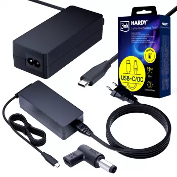 3MK PROTECTION 3mk HARDY Fonte de alimentação para portátil 65W para Dell 20V USB-C/DC 7,4 x 5,0