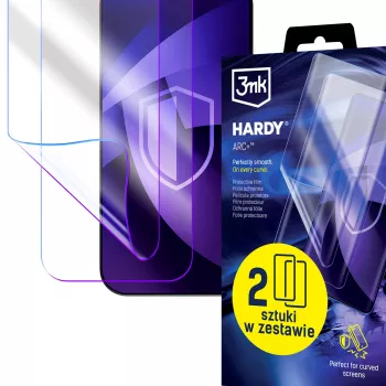 3MK PROTECTION Poco X8 Pro Max Hardy ARC+ Película protetora (pack de 2) - película de poliuretano flexível, autorregeneradora, absorvente de choques