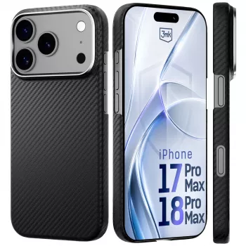 3MK PROTECTION Apple iPhone 17 Pro Max Hardy Aramid MagCase - Preto