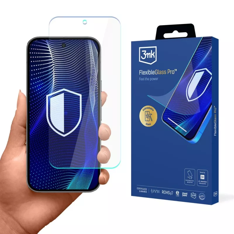 3MK PROTECTION Google Pixel 11 Pro XL - Protetor de ecrã em vidro híbrido 3mk FlexibleGlass Pro