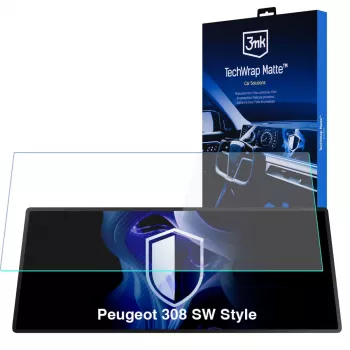 3MK PROTECTION Peugeot 308 SW Style - Protetor de ecrã mate para ecrã central 3mk TechWrap