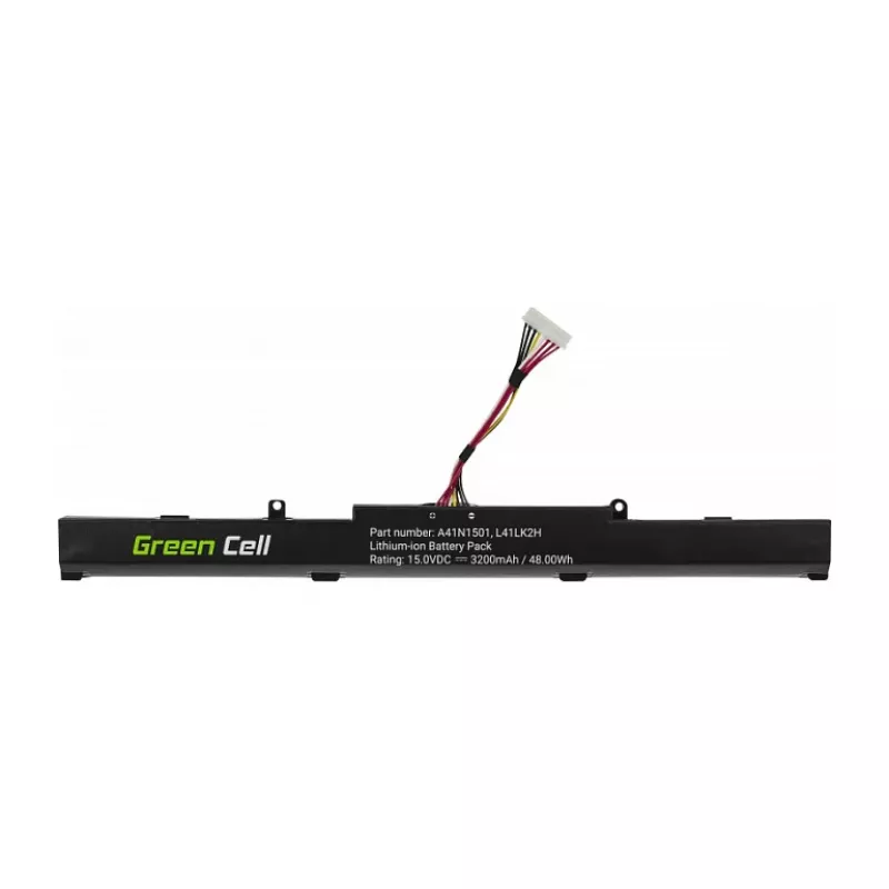 Bateria Green Cell GREENCELL para Asus A41N1501 - Li-Polymer 15,2V 4000mAh 60,8Wh 4 células preto