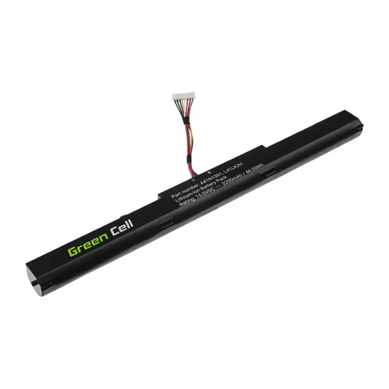 Bateria Green Cell GREENCELL para Asus A41N1501 - Li-Polymer 15,2V 4000mAh 60,8Wh 4 células preto