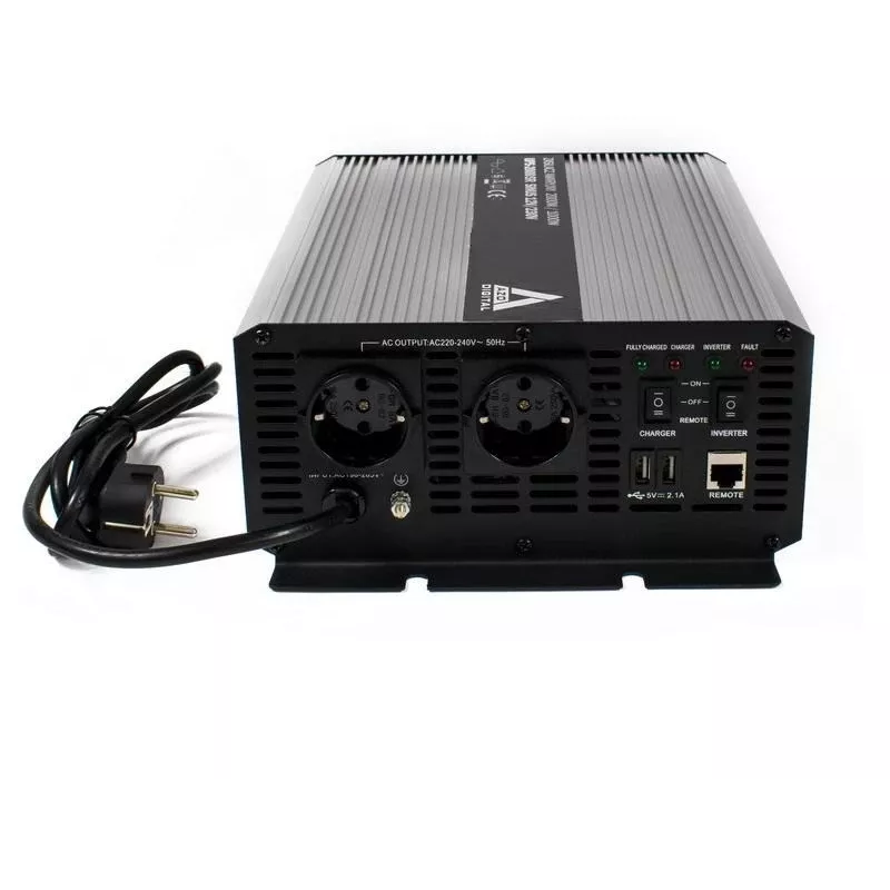 AZO DIGITAL Fonte de alimentação ininterrupta (UPS + AVR) 12V UPS-2000SR 2000VA 1400W line-interactive