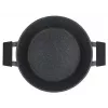 Conjunto de 6 panelas Zwieger Black Stone, 3 panelas com tampas, alumínio forjado, adequado para indução, preto